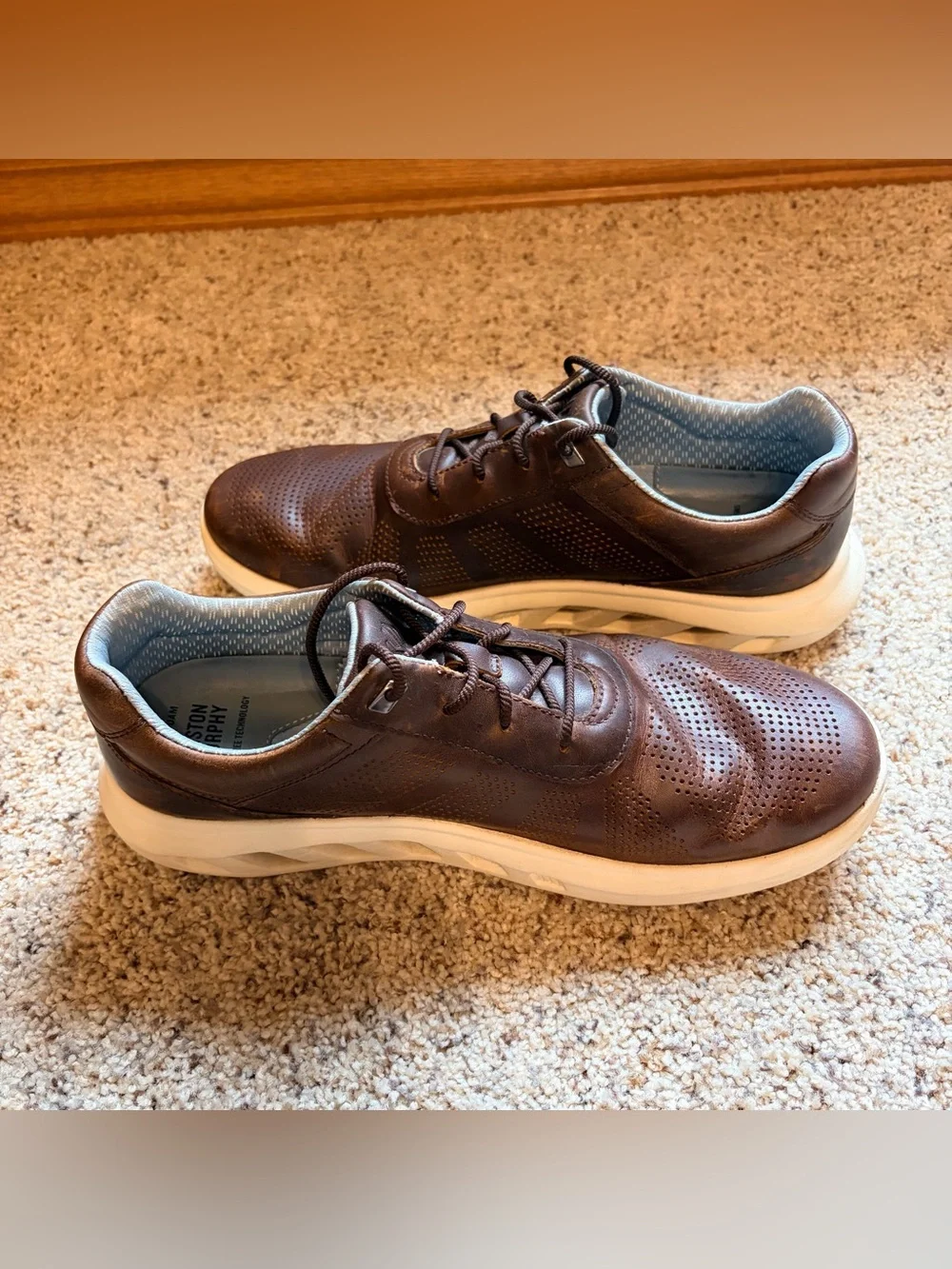 Johnston & Murphy Reactivate U-Throat in Cognac Brown Sz 10.5 Med - Picture 6 of 9